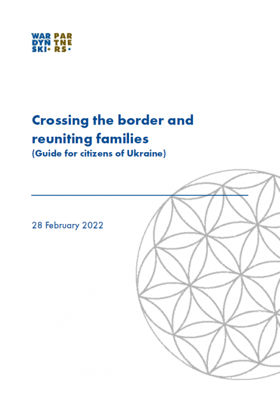 Crossing the border and reuniting families (Guide for citizens of Ukraine) 